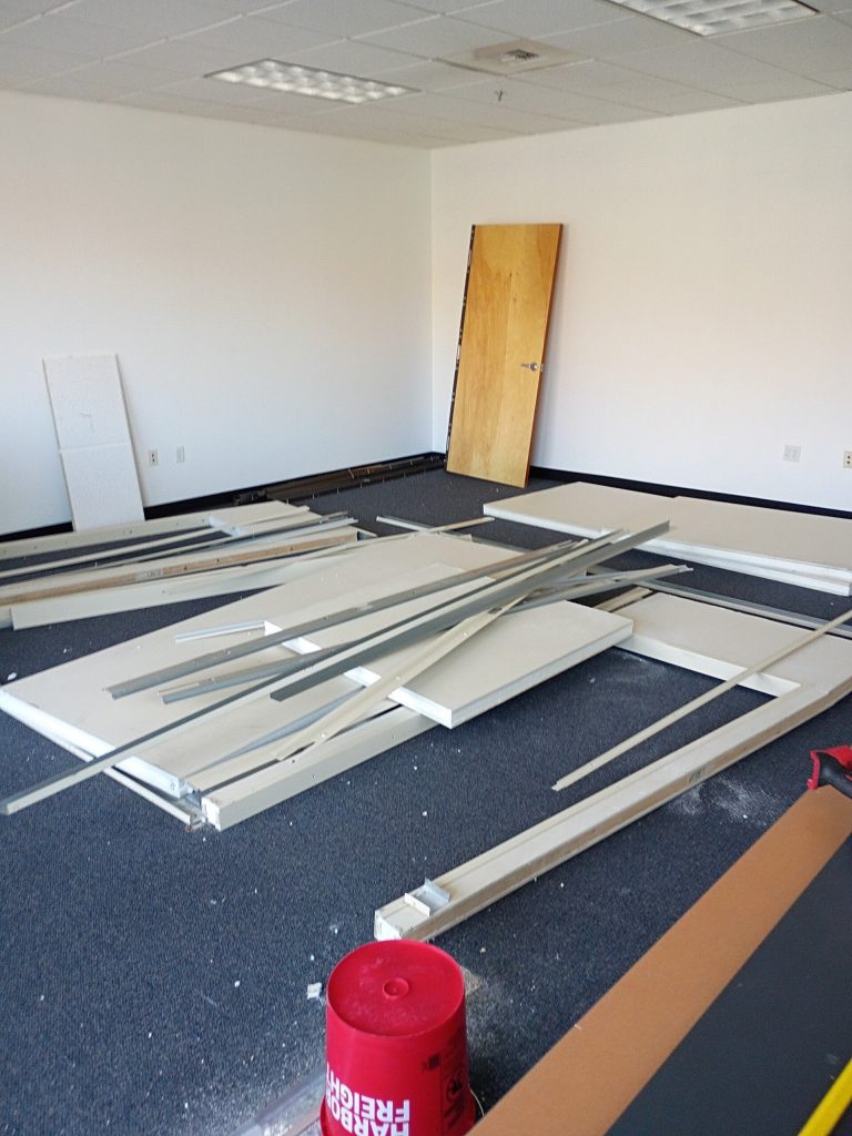 Interior demolition work in progress in Reno, NV